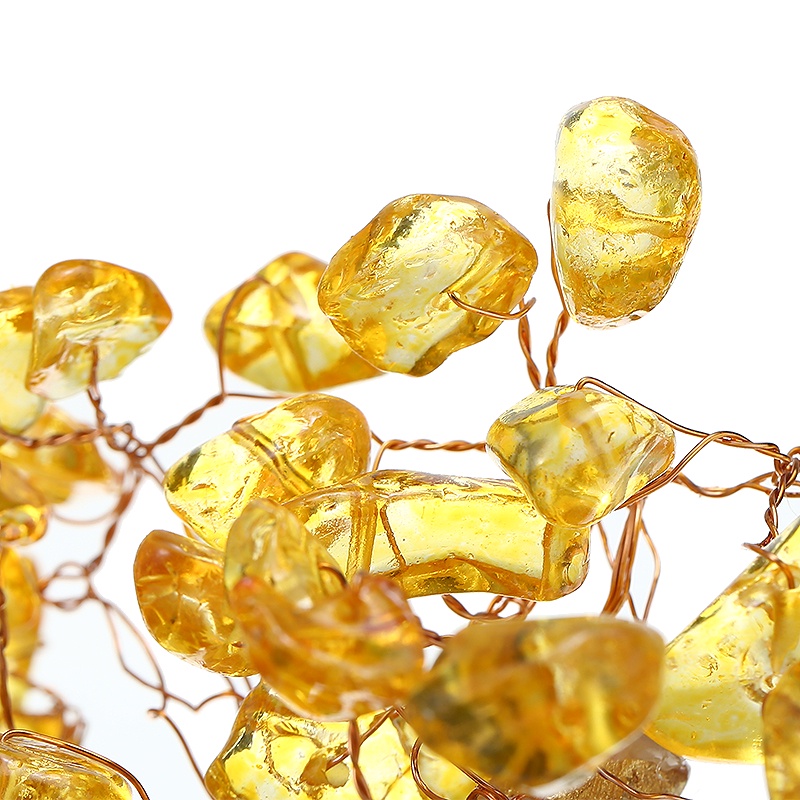 Đá Thạch Anh Vàng May Mắn Trang Trí Cây Tài Lộc Tài Lộc Tài Lộc