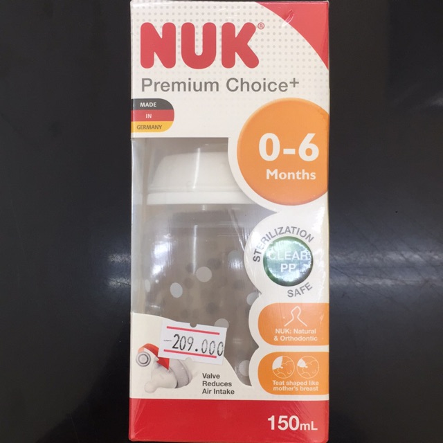Bình Sữa NUK 0-6 150ml