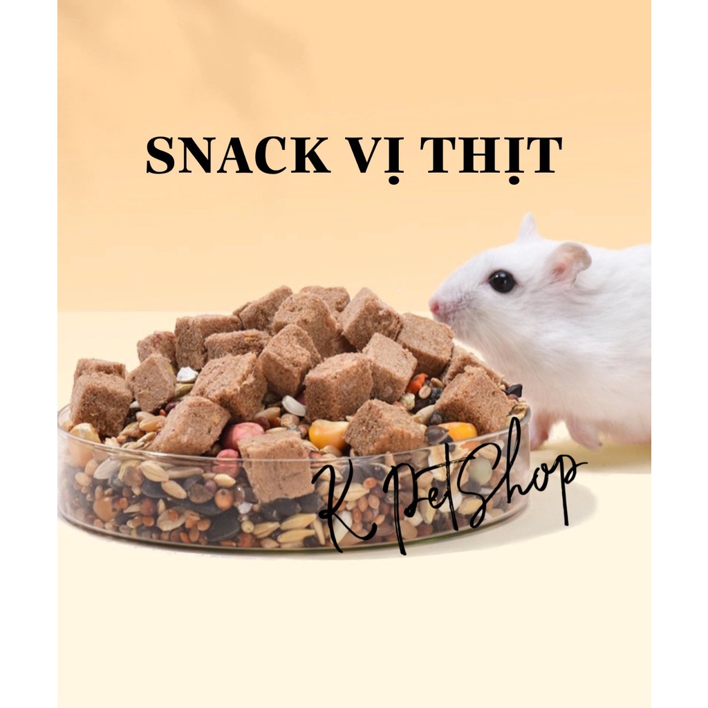 Viên Sấy Yee Thức Ăn Hamster  Đồ Ăn Dặm Viên Sấy 10 Loại Thịt và Rau Củ Yee Hamster, Nhím , Sóc ...