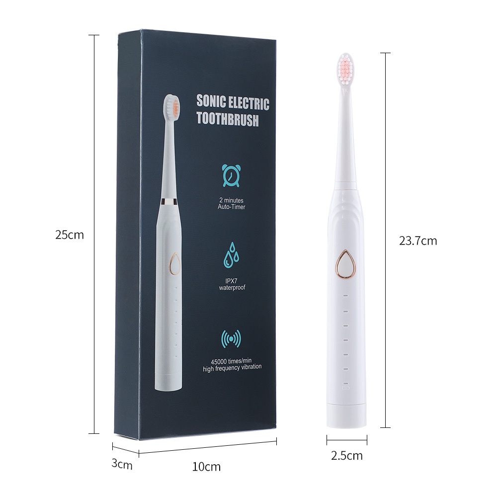 Bàn chải điện Sonic Electric Toothbrush,máy rửa mặt kiêm mát xa 3 in 1 bản Plus 2022