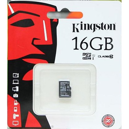 [Mã ELFLASH5 giảm 20K đơn 50K] Thẻ nhớ Kingston 16gb tốc độ 100Mb/s