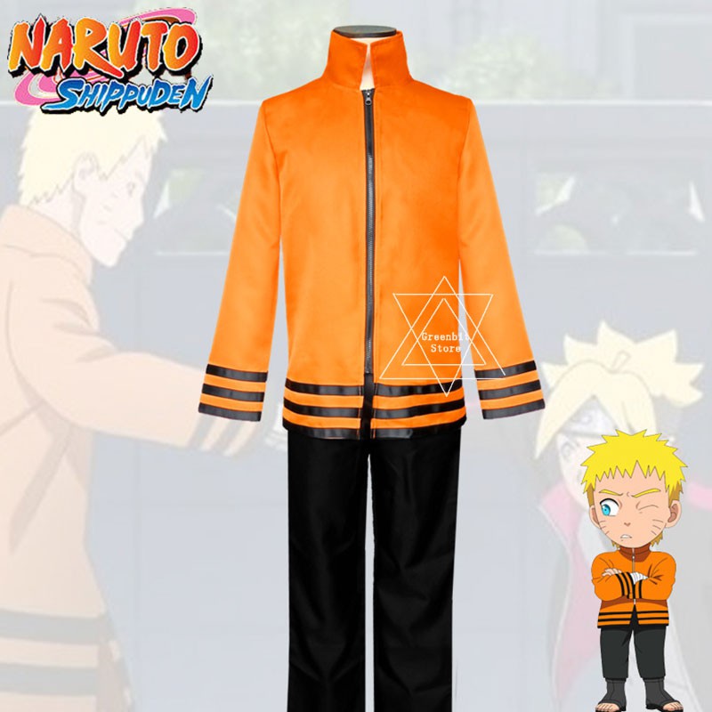 Áo Khoác Tay Dài Cosplay Nhân Vật Uzumaki Naruto