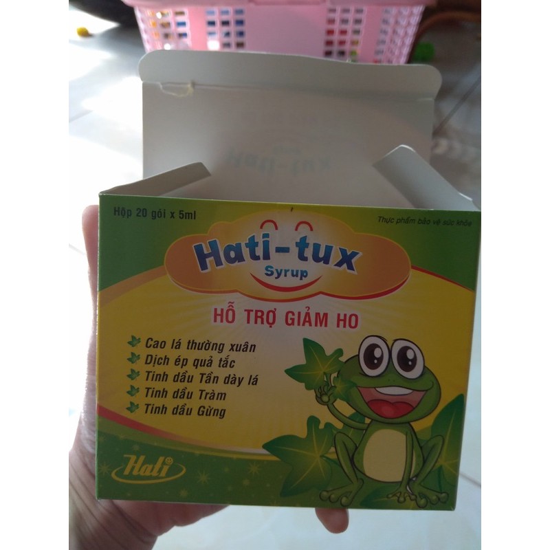 Siro ho con ếch Hati-tux (Hati tux) - Hộp 20 gói