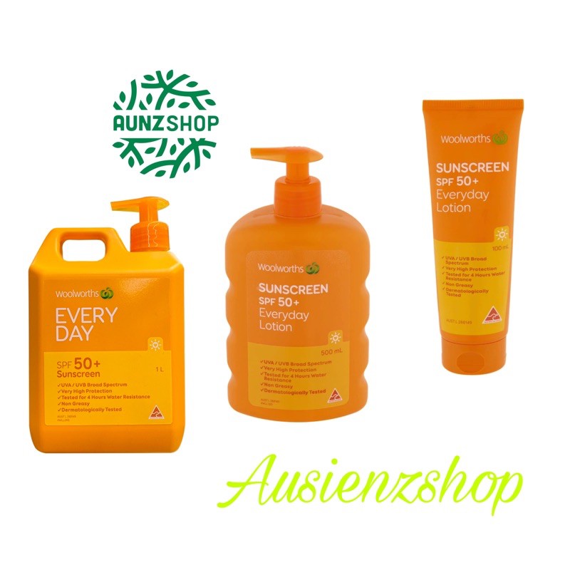 Kem chống nắng Woolworths Úc 50SPF++