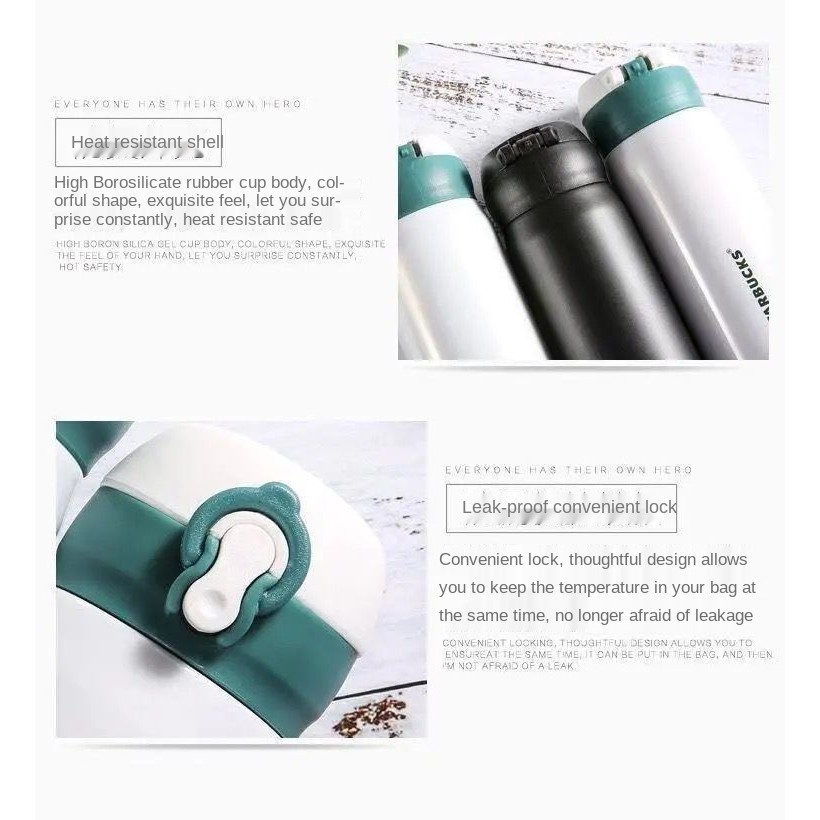 Binh nước giữ nhiệt cute cho bé mang đi học hình dễ thương chất liệu inox 304 cao cấp nắp chống tràn MiibooShi PVN17508