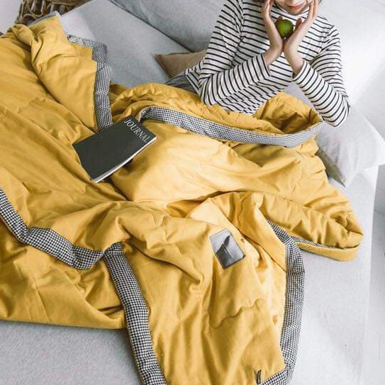 Chăn hè thu cotton đũi nhập khẩu , Chăn hè thu zara home cao cấp kích thước 2mx2m3 nặng 1,8kg