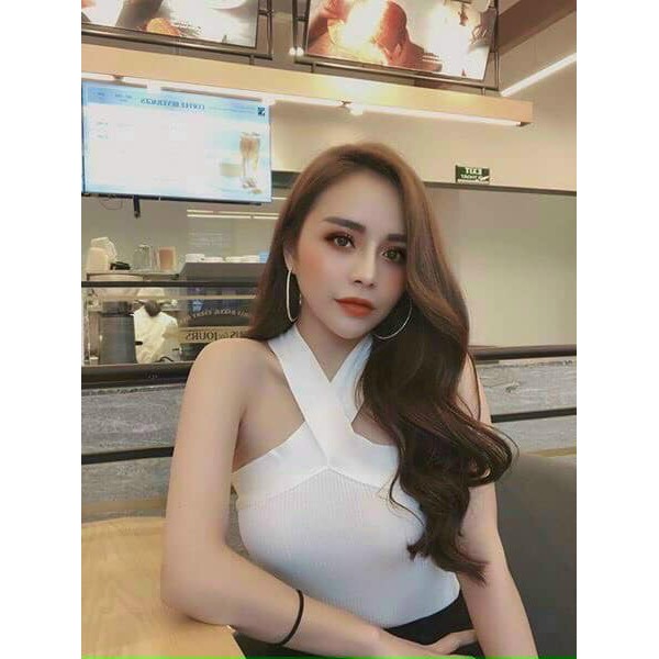 Áo len mỏng chéo cổ cá tính 4 màu xinh ( kèm ảnh thật, video ) | BigBuy360 - bigbuy360.vn