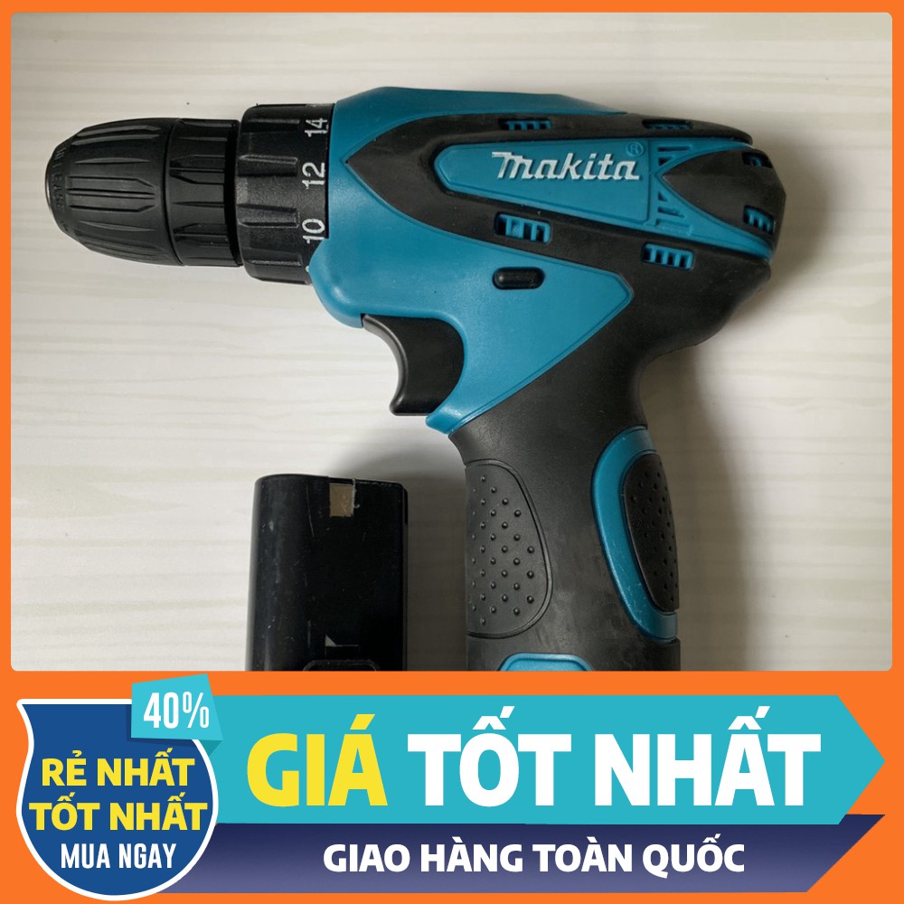 [GIÁ SỈ] MÁY KHOAN PIN 12V MAKITA TẶNG KÈM PHỤ KIỆN HỘP NHỰA [cam kết chất lượng lõi đồng 100%]