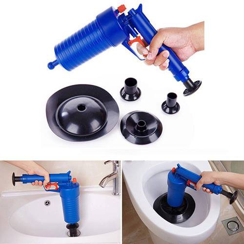 Súng thông tắc bồn cầu,bồn rửa bát,thoát sàn bằng khí nén số 8kg cực mạnh