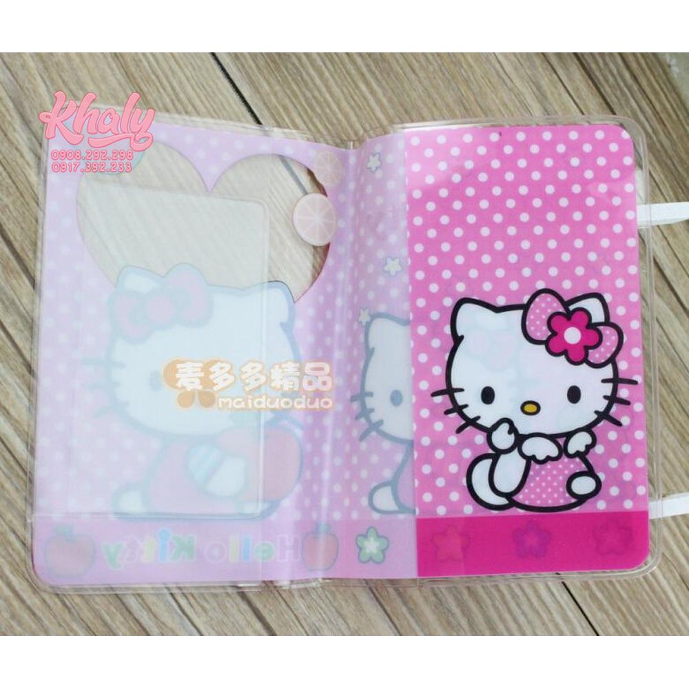 Giao ngẫu nhiên 1 bìa bao vỏ bọc nhựa PVC cover passport hộ chiếu Doremon và Kitty VBPP - (13.3x9.3cm)