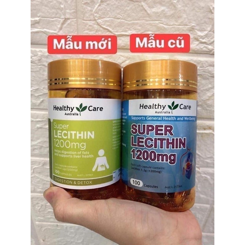 Mầm Đậu Nành Healthy Care Super Lecithin 1200mg Lọ 100 Viên Của Úc