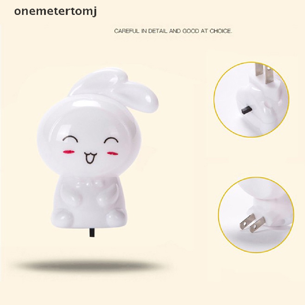 Đèn Ngủ Bóng LED Hình Thỏ Hoạt Hình Đáng Yêu Dành Cho Trẻ