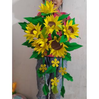 Hoa giây treo tường_ đồ dùng tự làm mầm non