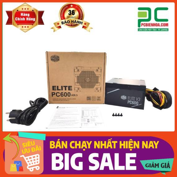 NGUỒN COOLER MASTER ELITE V3 PC600 600W TẶNG BÀN DI CHUỘT GAMING