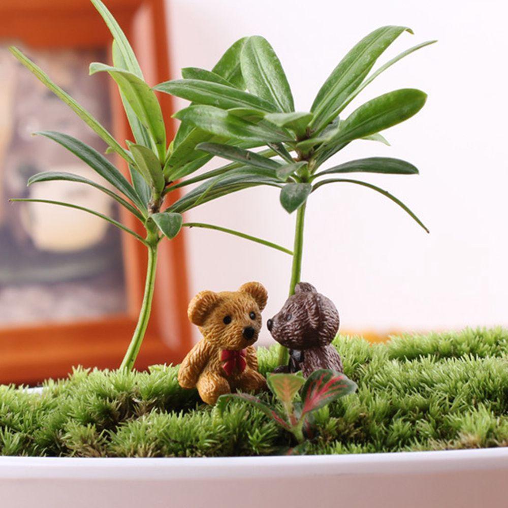 NICKOLAS Đồ trang trí Gấu Bằng Nhựa Resin Mini Trang Trí Bàn Làm Việc