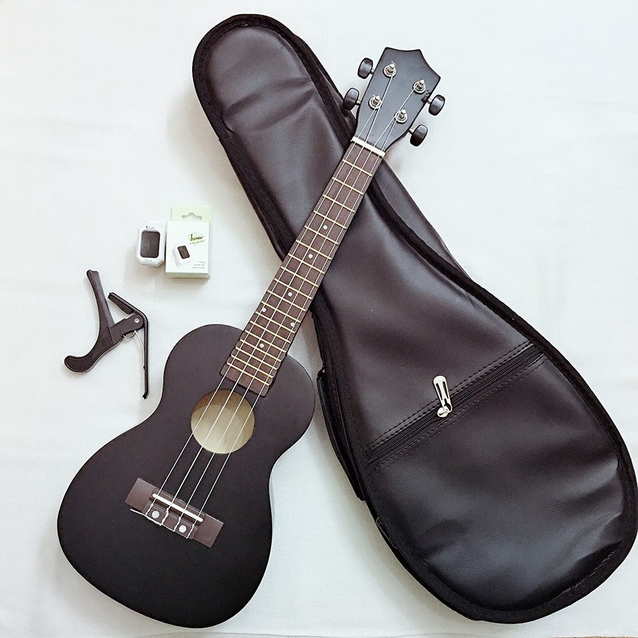 Đàn Ukulele Concert Woim 33A19 Size 23 Tặng Kèm Bao Da Cao Cấp + Capo + Máy Lên Dây Điện Tử (tuner)