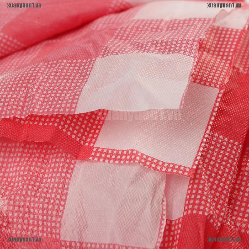 Khăn Trải Bàn Dùng 1 Lần Bằng Nhựa Họa Tiết Gingham Đỏ