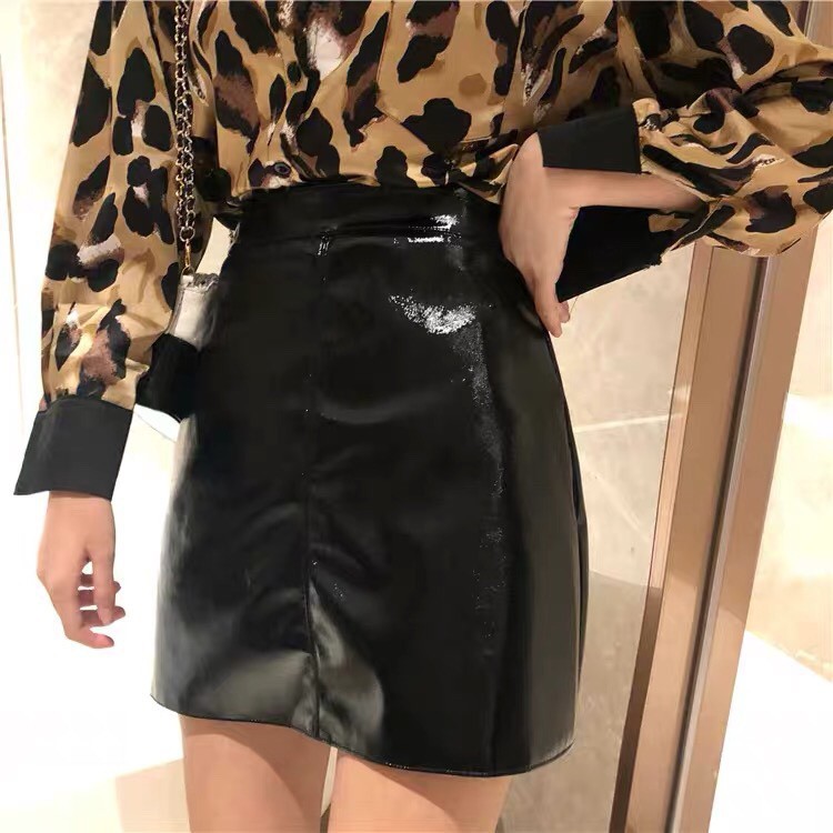 [ Mã FAXANH55 giảm 10K đơn 50K] (ORDER- Sẵn đỏ) Chân váy da bóng Hàn Quốc loại chuẩn hình | BigBuy360 - bigbuy360.vn