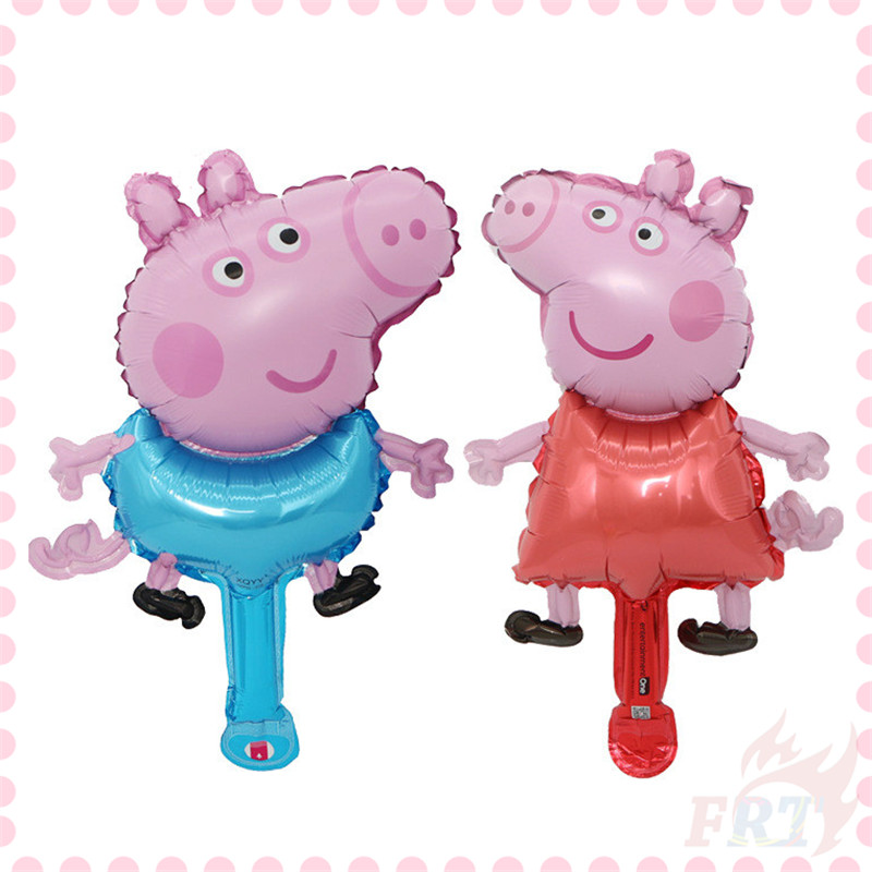♦ Trang Trí Tiệc - Bong Bóng ♦ 1 Bong Bóng Nhôm Mini Hình Chú Heo / George Dùng Trang Trí Tiệc Sinh Nhật