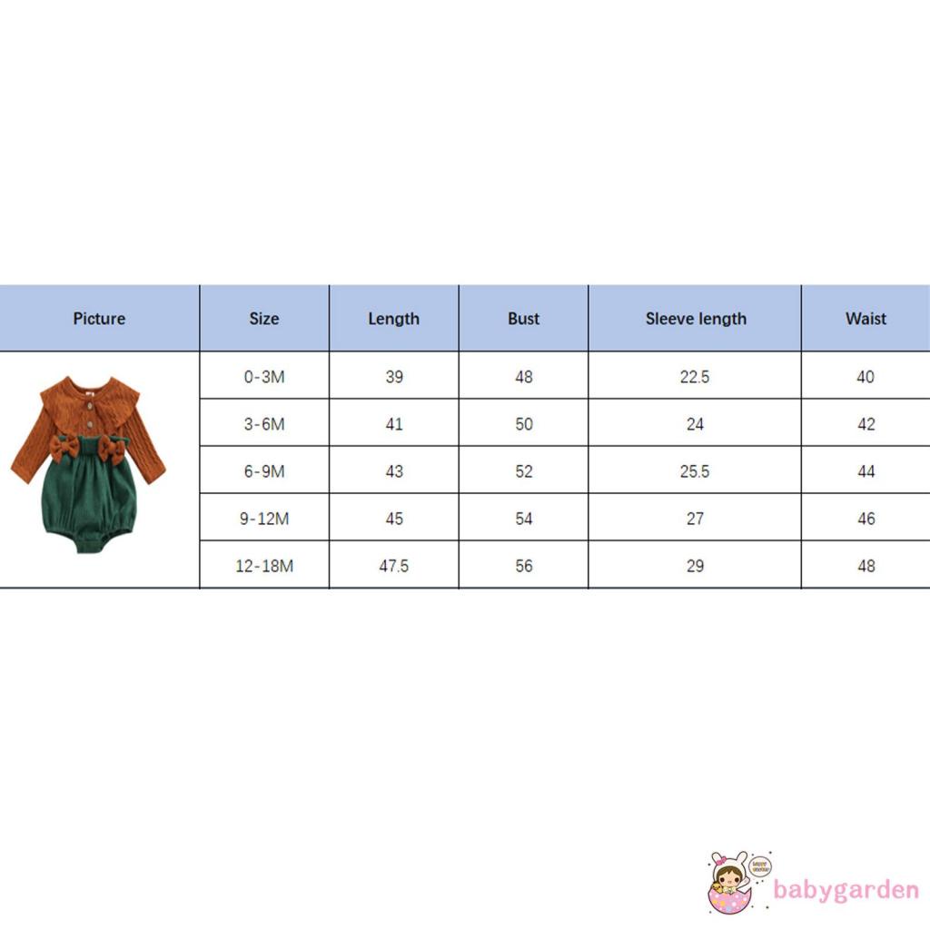 Romper tay dài trang trí nơ thời trang thu đông đáng yêu dành cho bé gái