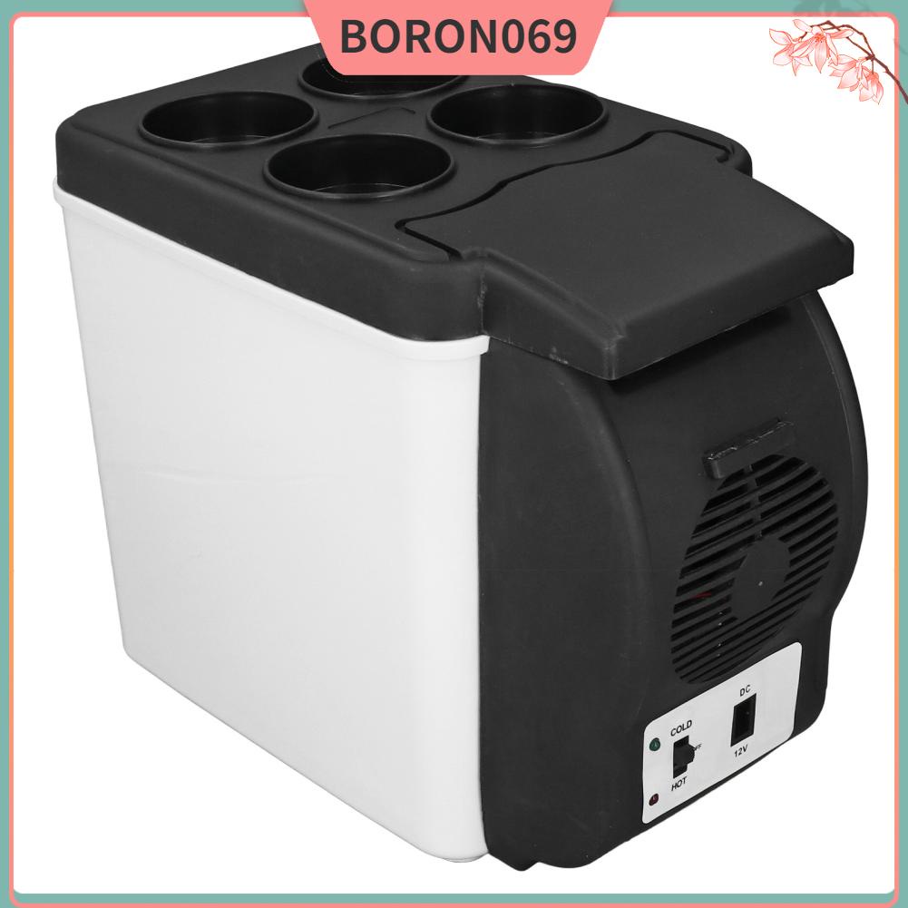 Tủ lạnh ô tô 12V 37W Nóng kép 6L Độ ồn thấp Hộp thuốc di động mỹ phẩm cho thực Boron069