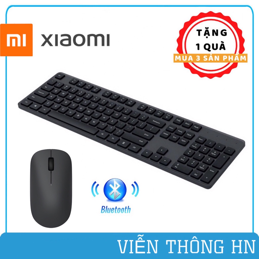 Bộ bàn phím kèm chuột máy tính bluetooth Xiaomi Mijia 2.4Ghz - bộ phím chuột không dây 1000DP dành cho laptop pc