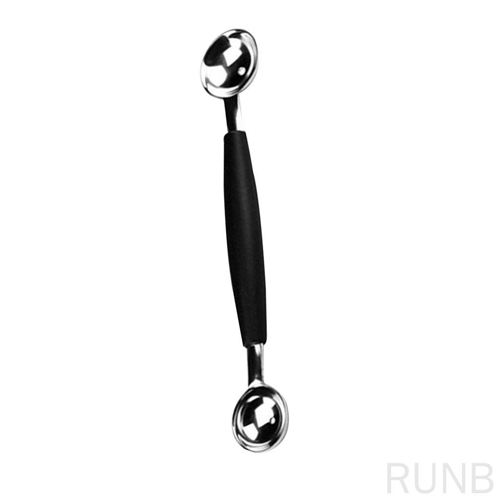 Muỗng Múc Kem / Trái Cây Hai Đầu Bằng Thép Không Gỉ Tiện Dụng