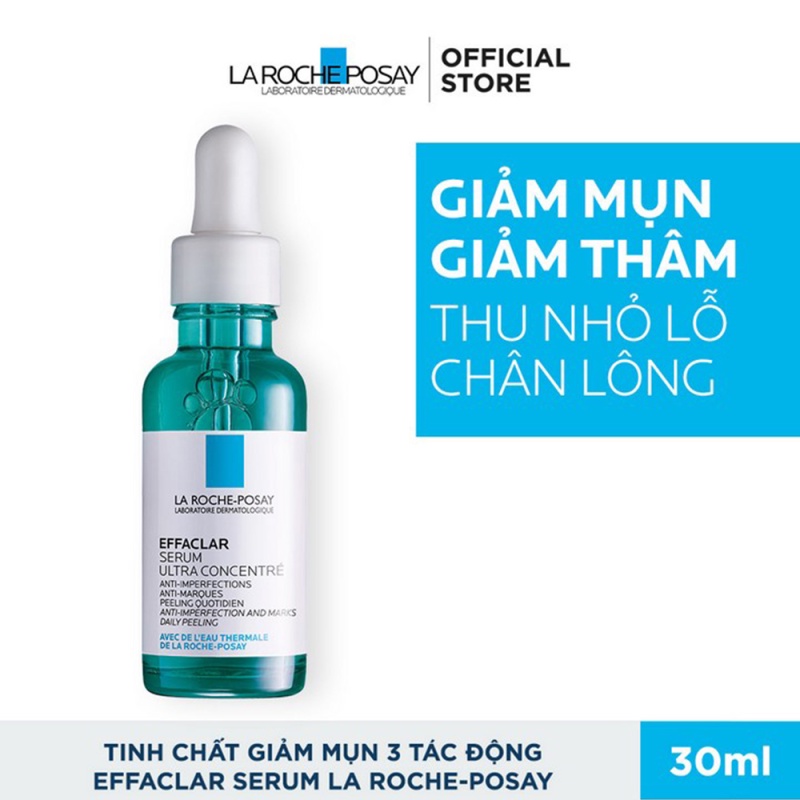 Bộ dưỡng chất giảm mụn, giảm thâm và hỗ trợ thu nhỏ lỗ chân lông La Roche-Posay Effaclar Serum