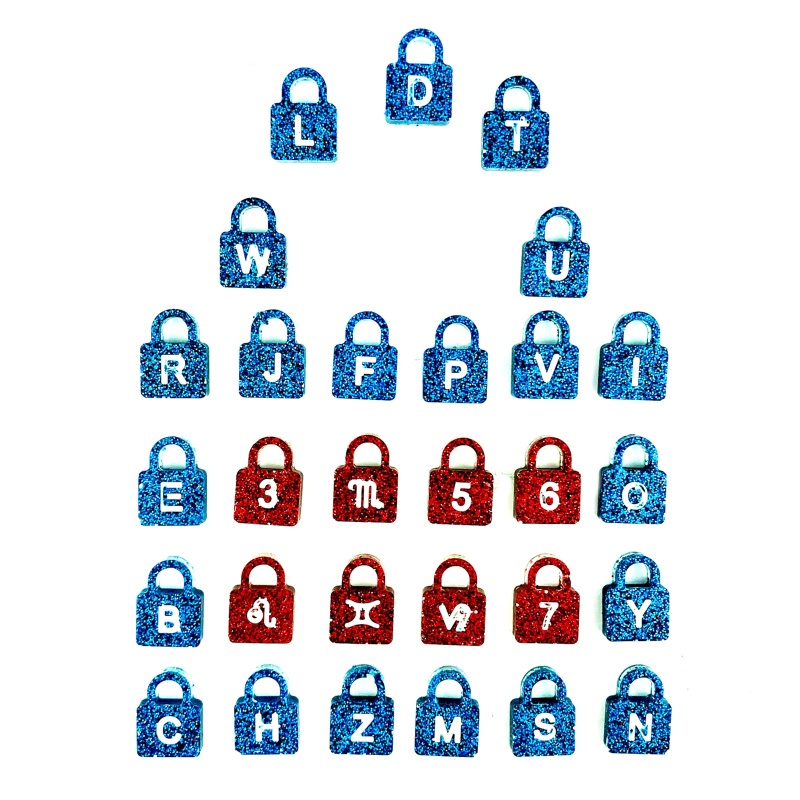 Khuôn Silicone Làm Vòng Đeo Tay / Lắc Chân Hình Ổ Khóa / Chìa Khóa Độc Đáo Diy