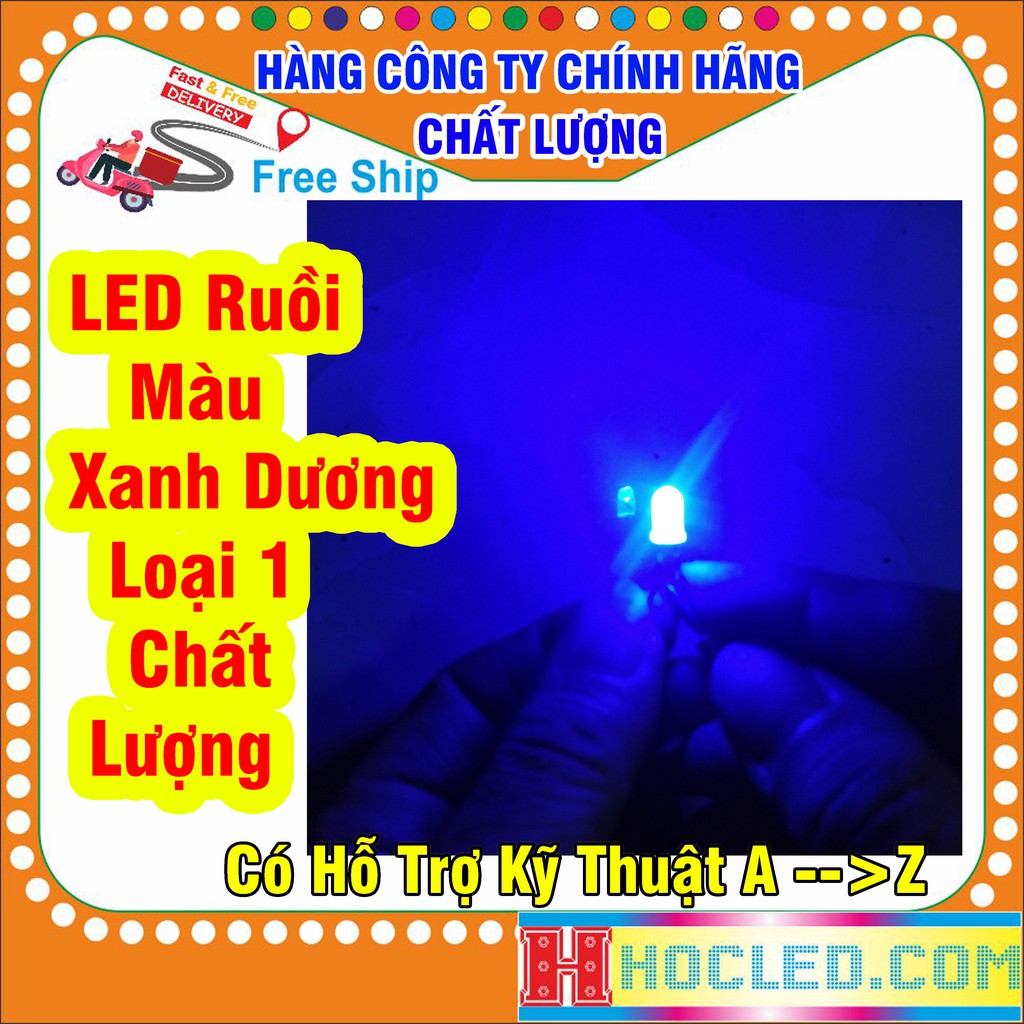 Gói 20 LED ĐỤC Đủ Màu Chuyên Làm Hào Quang, LED Trái Tim Hàng Loại 1 Chất Lượng
