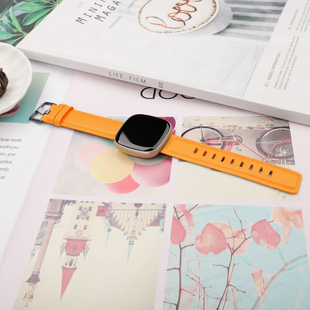 Dây Đeo Thay Thế Bằng Da Thật Cho Fitbit Versa 4 / 3 Band / Fitbit Sense 2 / 1 / Fitbit Versa 4 / 3 / Fitbit Sense