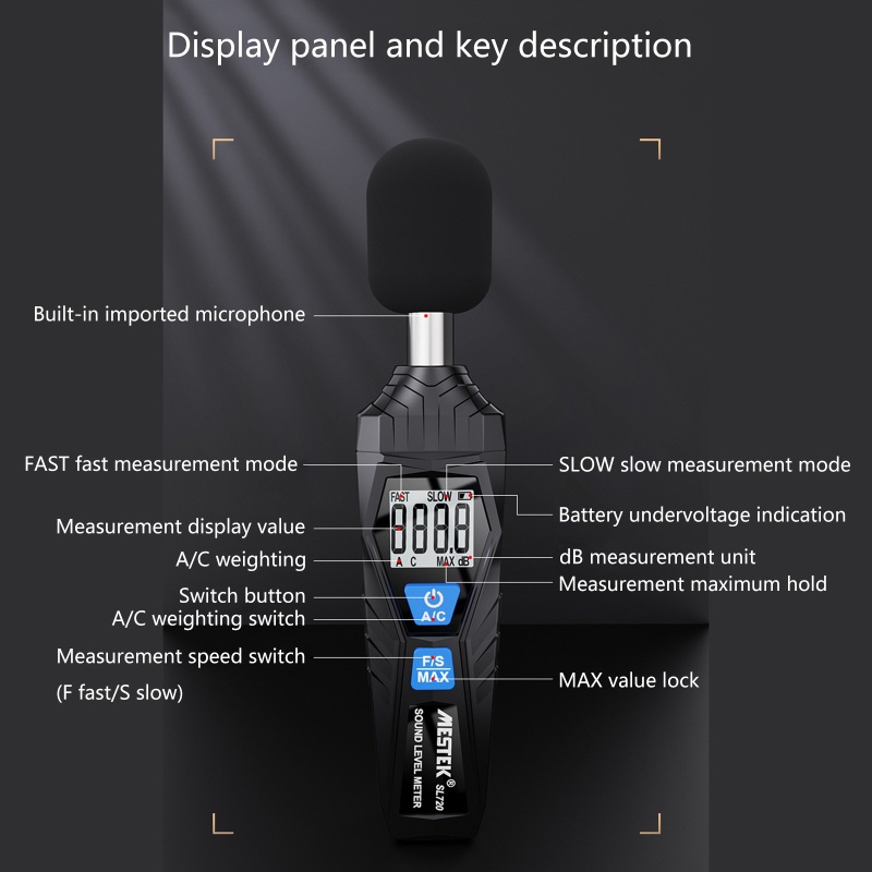 Thiết Bị Đọc Tiếng Ồn Cầm Tay 30-130dB