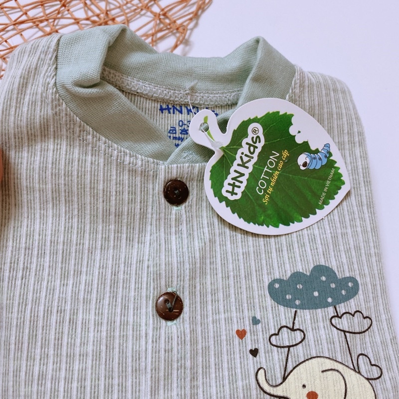 Bộ nỉ cúc giữa HN Kids cho bé trai/ bé gái