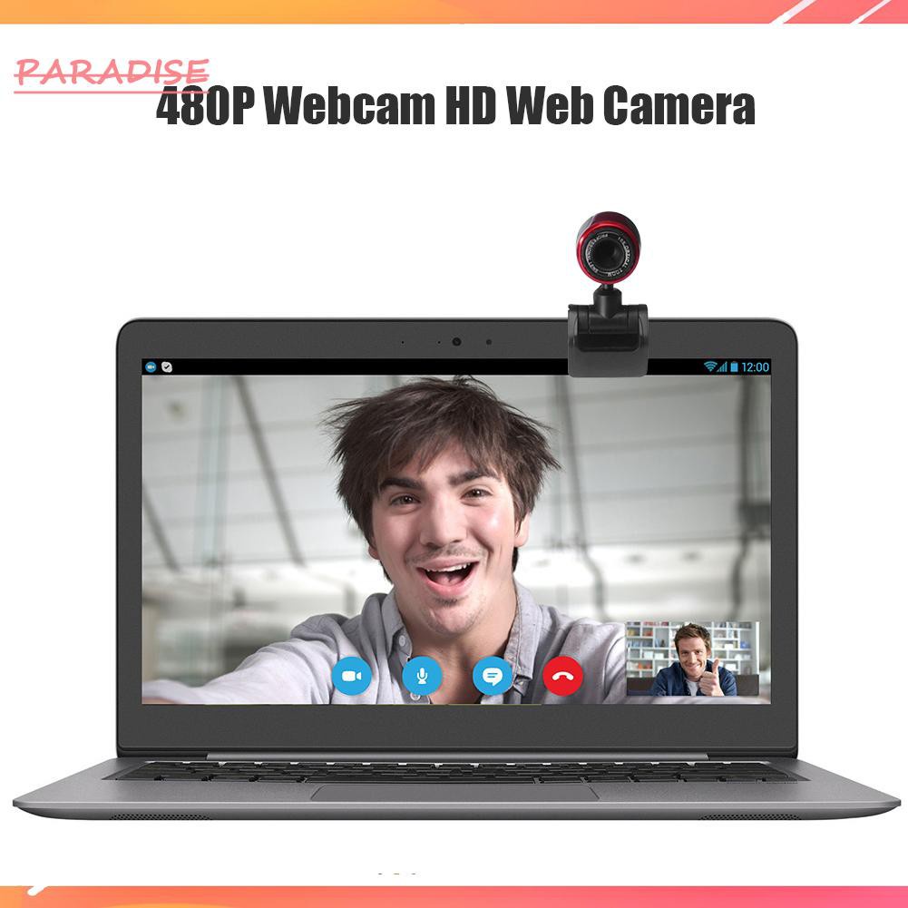 Webcam Hd Kèm Micro 480p Usb Có Kẹp Gắn Máy Tính