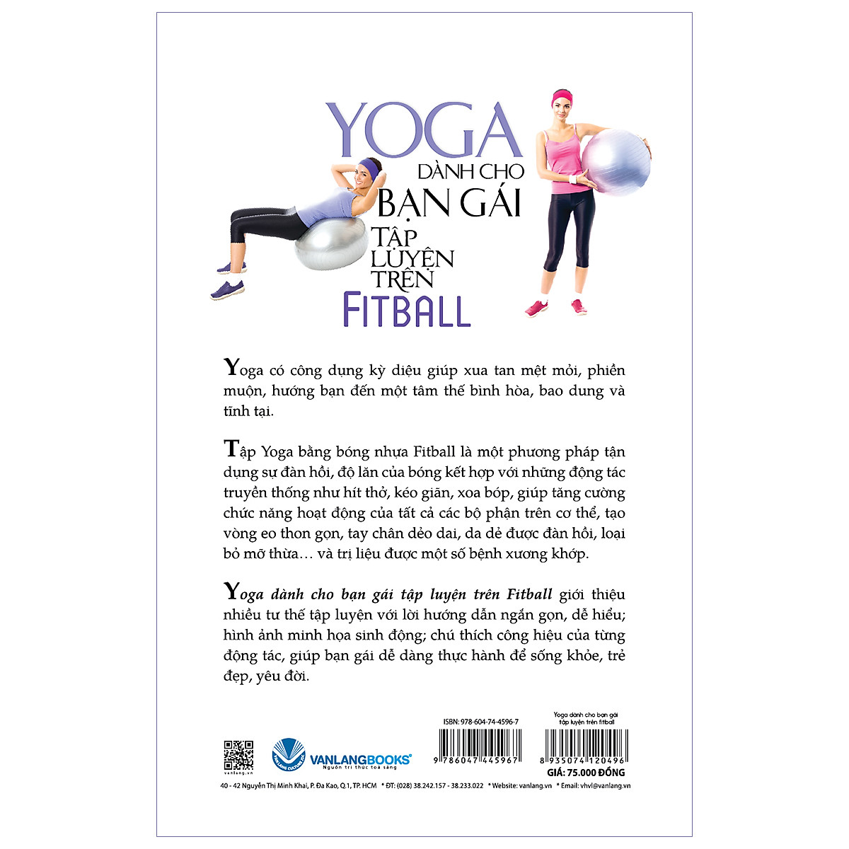 Sách Yoga Dành Cho Bạn Gái Tập Luyện Trên Fitball (Tái Bản 2020)