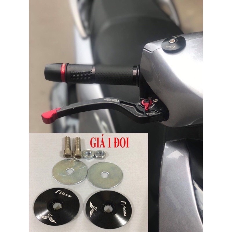Bịt Chân Gương SH 2012 -2020 Nhôm CNC Cỡ To (giá 1 đôi)