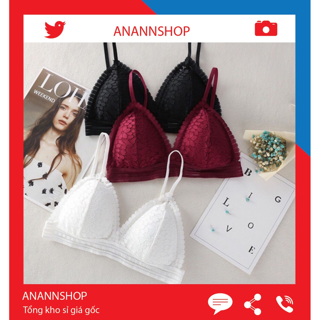 Áo Ngực Bra Ren - Áo Lót Bra Ren Không Gọng Vây Cá Mút Mỏng Có Móc Cài Sau Mặc Thoải Mái 7313 | BigBuy360 - bigbuy360.vn