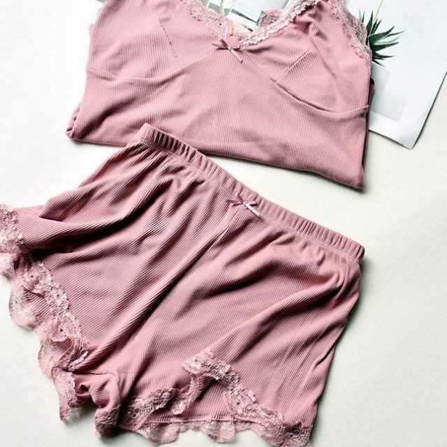 Bộ đồ ngủ nữ 2 dây free size - trinhshop2 | BigBuy360 - bigbuy360.vn