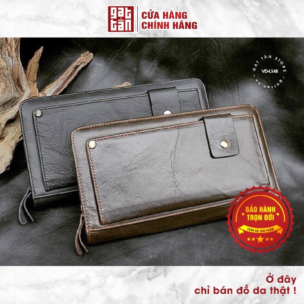 Ví Dài Nam Da Bò [BẢO HÀNH TRỌN ĐỜI] Cao Cấp Hàng Đẹp Gạt Tàn Store - VD-L148