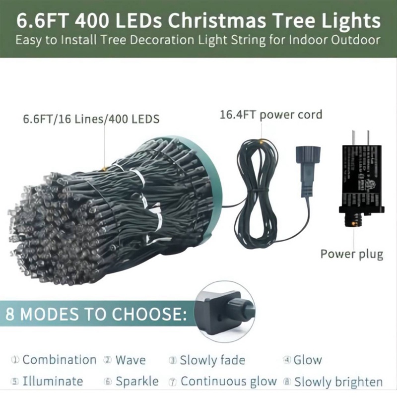 Hàng Mới Về Mới Dây Đèn led Hình Thác Nước Ngôi Sao Trang Trí Cây Thông Noel