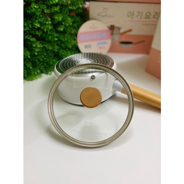 Bộ nồi chảo Fashion cao cấp xuất Hàn 16 cm kèm xửng hấp cho bé ăn dặm