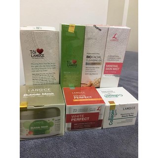 Bộ mỹ phẩm cao cấp LANGCE (combo 7 sản phẩm Dưỡng trắng da - trẻ hóa da chỉ sau 7 ngày ) lethilan