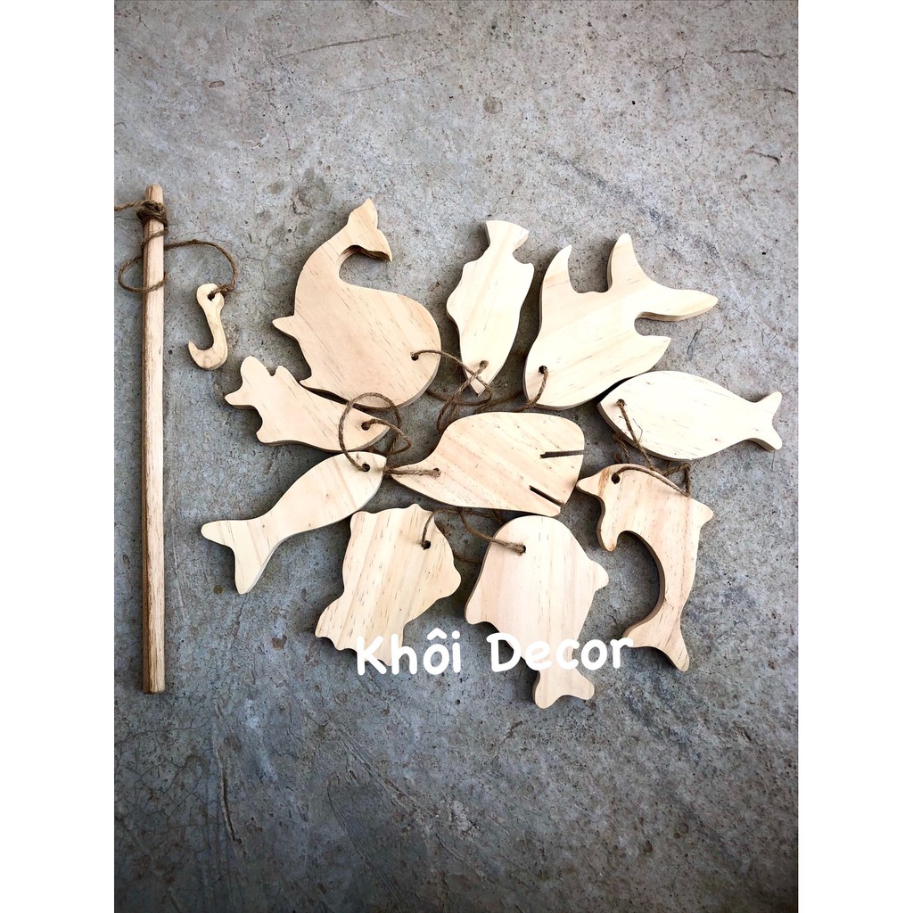 bộ câu cá gỗ - sáng tạo
