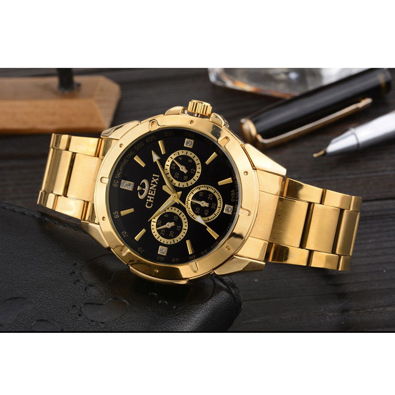 Đồng Hồ Đeo Tay Chexi Bằng Thép Không Gỉ Chống Thấm Nước Thời Trang Công Sở Cho Nam