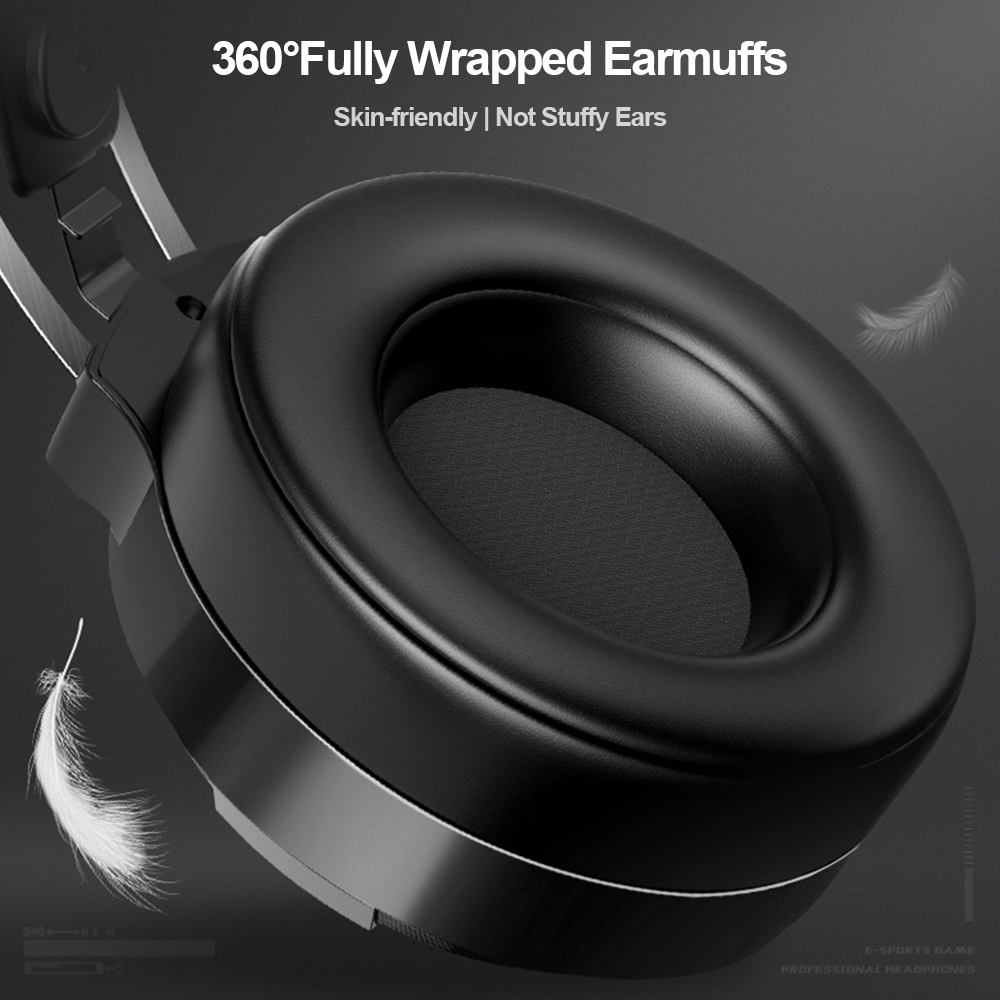 Tai Nghe Chụp Tai Pulierde Q9 Âm Thanh Vòm 7.1 Có Micro Điều Chỉnh Được Có Dây USB Và Đèn LED Hỗ Trợ Chơi Game PS4