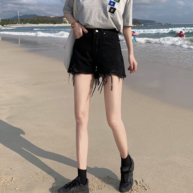 Quần Short Jean Nữ Phong Cách Hàn Quốc