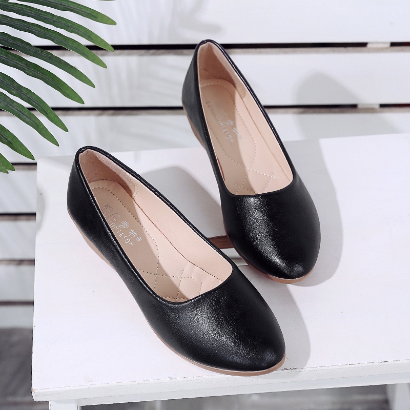 Giày búp bê IELGY mũi nhọn đế xuồng phong cách thanh lịch thời trang cho nữ