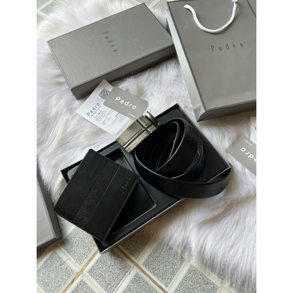 ‼️‼️Set nịt thắt lưng nam kèm ví #pedro hm gc lv fullbox