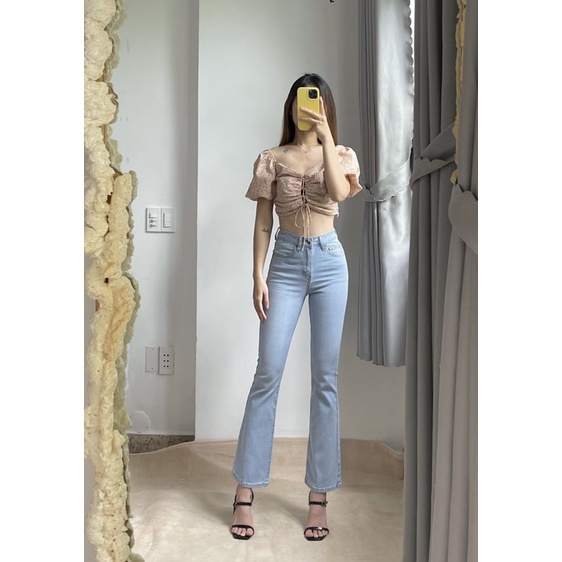 Quần jean ống loe xuất xịn