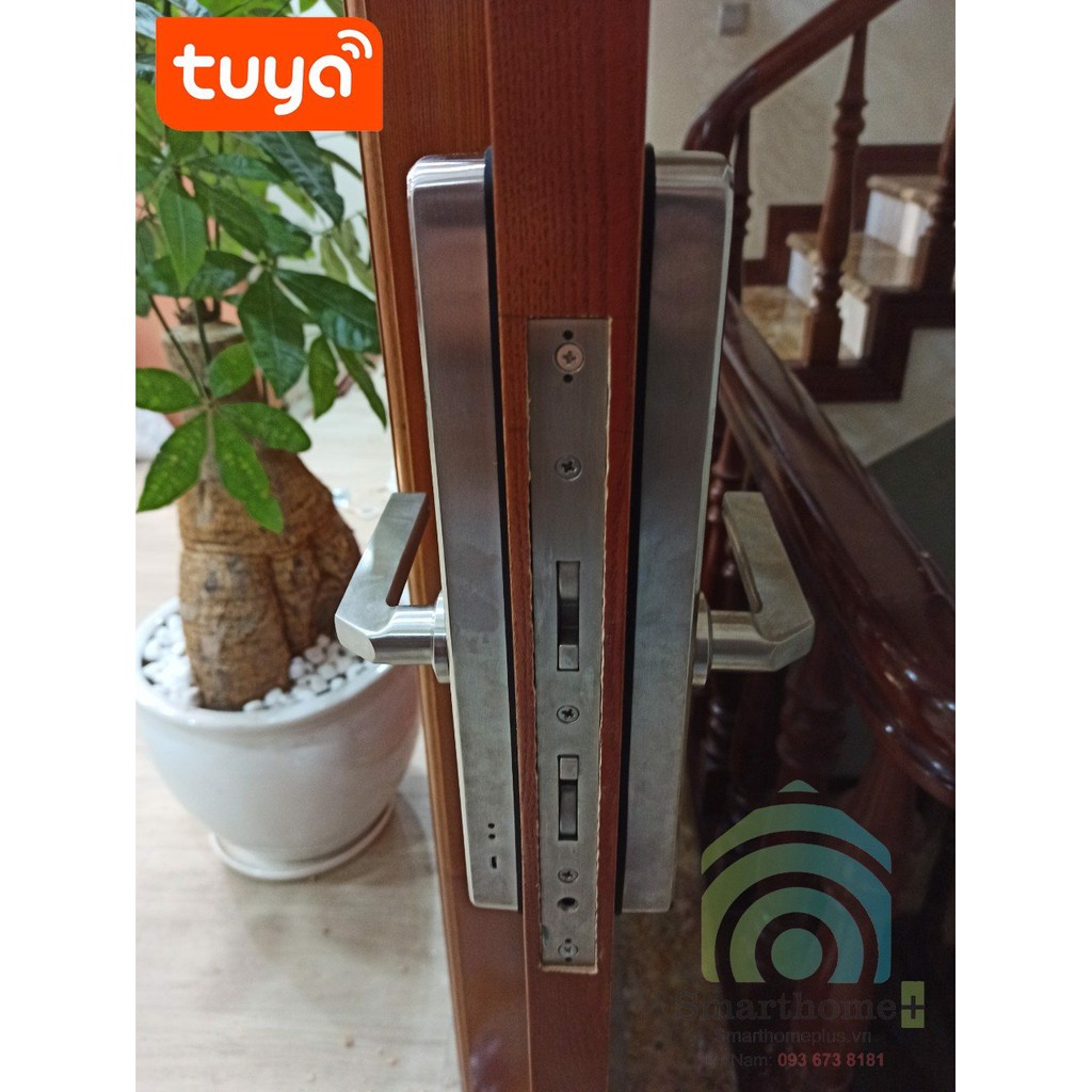 Khóa Cửa Lùa Kéo Ngang Thông Minh Wifi Tuya SHP-DLS9B